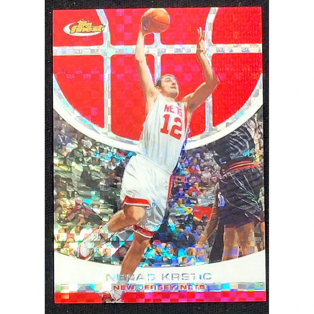2005-06 TOPPS FINEST NENARD KRSTIC RED X-FRACTOR #D 92/139